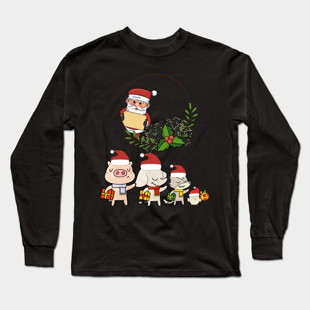 Happy Christmas Gifts Long Sleeve T-Shirt by rayanammmar